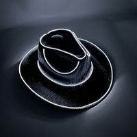 قبعة رعاة البقر الغربية المضيئة اللاسلكية ذات الترتر الملون للهالوين sku image 31