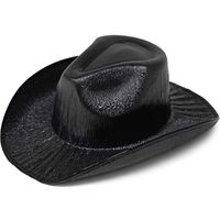 قبعة رعاة البقر الغربية المضيئة اللاسلكية ذات الترتر الملون للهالوين sku image 7
