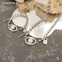 Stainless Steel Casual Simple Style Classic Style Plating Heart Shape Bracelets Necklace sku image 23