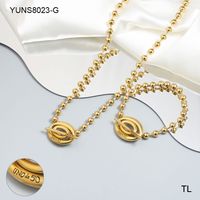 Stainless Steel Casual Simple Style Classic Style Plating Heart Shape Bracelets Necklace sku image 15