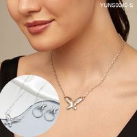 Stainless Steel Casual Simple Style Classic Style Plating Heart Shape Bracelets Necklace sku image 3