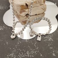 Rostfreier Stahl Lässig Einfacher Stil Klassischer Stil Überzug Herzform Armbänder Halskette sku image 5