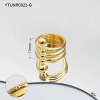 Stainless Steel Simple Style Plating Circle Rings main image 4
