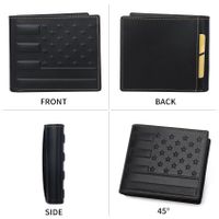 Men's Star Solid Color Microfiber Open Small Wallets main image 5