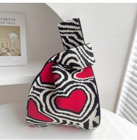 Women's Medium Polyester Heart Shape Streetwear Open Shopping Bags main image 4