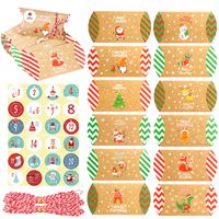 Christmas Cartoon Style Snowman Kraft Paper Party Street Gift Wrapping Supplies sku image 1