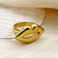 Fashion Lips Stainless Steel Plating Rings 1 Piece main image 4