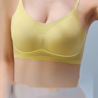 Soutien-gorge Sans Fil De Couleur Unie Soutien-gorge Sans Dos Respirant Sexy main image 5