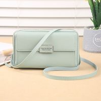 Women's Solid Color Pu Leather Zipper Buckle Wallets main image 8