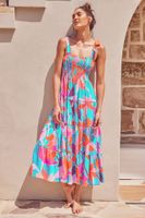 Women's A-line Skirt Fashion Collarless Printing Sleeveless Printing Maxi Long Dress Street main image 6