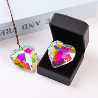 Lady Heart Shape Crystal Pendant Artificial Decorations sku image 24