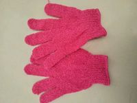 Simple Style Solid Color Nylon Bath Gloves sku image 2
