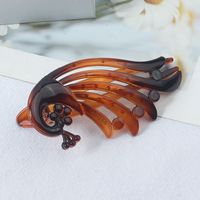 Fashion Peacock Plastic Resin Stoving Varnish Hollow Out Hair Claws 1 Piece sku image 14