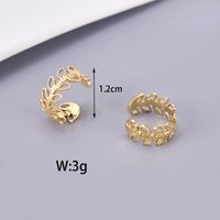 1 Pair Simple Style Classic Style Solid Color Plating 304 Stainless Steel Titanium Steel 18K Gold Plated Ear Cuffs main image 7