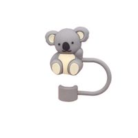 Cute Cartoon Pvc Straw Dust Protection Cap sku image 27