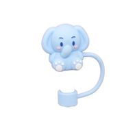 Cute Cartoon Pvc Straw Dust Protection Cap sku image 20