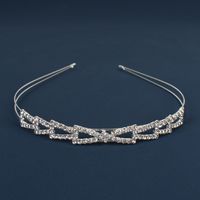 Einfacher Stil Krone Blume Kupfer Inlay Künstliche Perlen Strasssteine Haarband 1 Stück sku image 3
