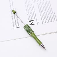 1 Piece Solid Color Class Learning ABS Plastic Casual Preppy Style Ballpoint Pen sku image 20