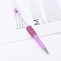 1 Piece Solid Color Class Learning ABS Plastic Casual Preppy Style Ballpoint Pen sku image 19