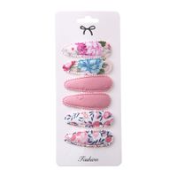 Cute Water Droplets Cloth Hair Clip 1 Set sku image 6