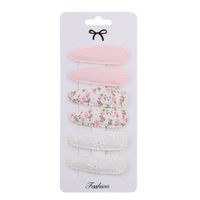 Cute Water Droplets Cloth Hair Clip 1 Set sku image 11