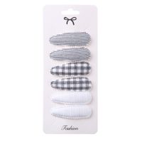 Cute Water Droplets Cloth Hair Clip 1 Set sku image 4