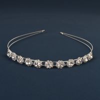 Einfacher Stil Krone Blume Kupfer Inlay Künstliche Perlen Strasssteine Haarband 1 Stück sku image 5