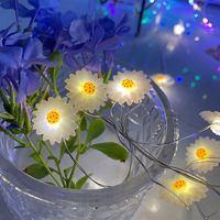 Birthday Cute Daisy Plastic Party String Lights sku image 12