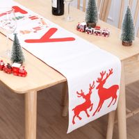 Christmas Simple Style Christmas Tree Letter Cloth Office Table Runner sku image 16