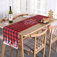 Christmas Simple Style Christmas Tree Letter Cloth Office Table Runner sku image 1