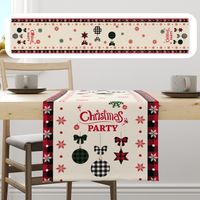Christmas Simple Style Christmas Tree Letter Cloth Office Table Runner sku image 5