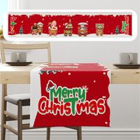 Christmas Simple Style Christmas Tree Letter Cloth Office Table Runner sku image 9