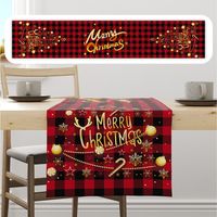 Christmas Simple Style Christmas Tree Letter Cloth Office Table Runner sku image 11