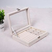 Classic Style Solid Color Flannel Jewelry Boxes sku image 5