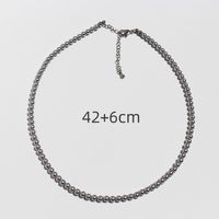 Freshwater Pearl Brass Elegant Simple Style Beaded Plating Round Earrings Necklace sku image 9