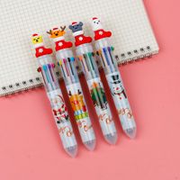 Christmas Gift Christmas Tree Reindeer Cute Cartoon 6 Colors Press Ballpoint Pen Style Random sku image 14