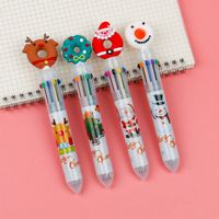 Christmas Gift Christmas Tree Reindeer Cute Cartoon 6 Colors Press Ballpoint Pen Style Random sku image 15