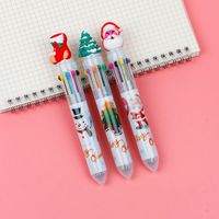 Christmas Gift Christmas Tree Reindeer Cute Cartoon 6 Colors Press Ballpoint Pen Style Random sku image 18