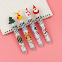 Christmas Gift Christmas Tree Reindeer Cute Cartoon 6 Colors Press Ballpoint Pen Style Random sku image 16