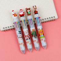 Christmas Gift Christmas Tree Reindeer Cute Cartoon 6 Colors Press Ballpoint Pen Style Random sku image 20