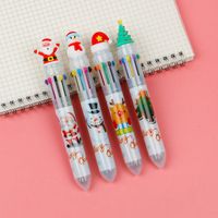 Christmas Gift Christmas Tree Reindeer Cute Cartoon 6 Colors Press Ballpoint Pen Style Random sku image 17