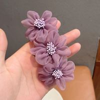 Wholesale Accessories Net Yarn Camellia Hairpin Nihaojewelry sku image 11