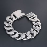 Gothic Cool Style Solid Color 304 Stainless Steel Men's Bracelets sku image 5