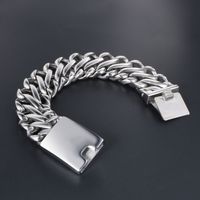 Gothic Cool Style Solid Color 304 Stainless Steel Men's Bracelets sku image 6