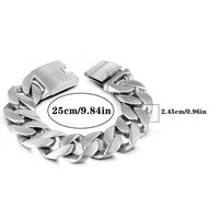 Gothic Cool Style Solid Color 304 Stainless Steel Men's Bracelets main image 11