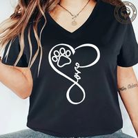 Women's T-shirt Short Sleeve T-Shirts Printing Simple Style Heart Shape main image 3