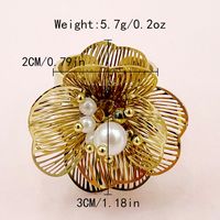 Einfacher Stil Klassischer Stil Blume Edelstahl 304 14 Karat Vergoldet Ringe In Masse sku image 3