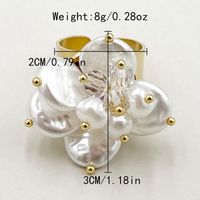 Simple Style Classic Style Flower 304 Stainless Steel 14K Gold Plated Rings In Bulk sku image 2