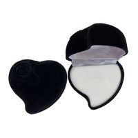 Wholesale Geometric Heart Shaped Flower Jewelry Packaging Velvet Box sku image 3