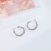1 Pair Basic Round Plating Sterling Silver Earrings main image 9